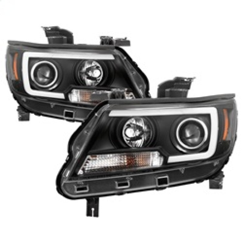 Spyder 15-17 Chevy Colorado Projector Headlights - Light Bar LED - Black (PRO-YD-CCO15-LBDRL-BK) SPYDER