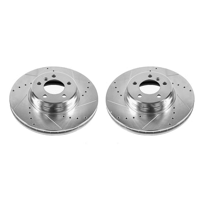 Power Stop 03-05 Land Rover Range Rover Front Evolution Drilled & Slotted Rotors - Pair PowerStop