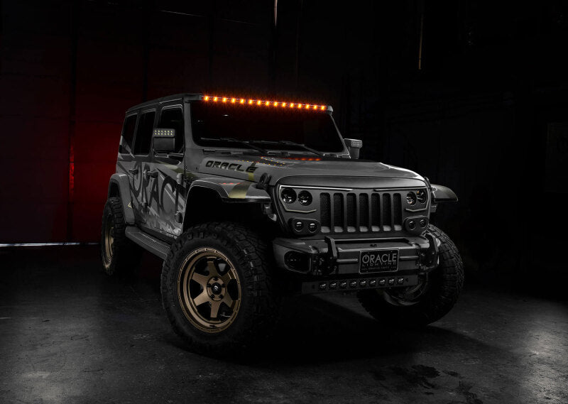 Oracle Jeep Wrangler JL/Gladiator JT Integrated Windhsiled LED Light Bar System ORACLE Lighting