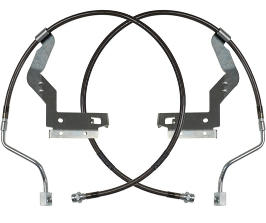 Carli 17-23 Ford F250/350 SD Hardware Braided Brake Lines Leveling Front Only CS-FORDBBL-LVL-17-F
