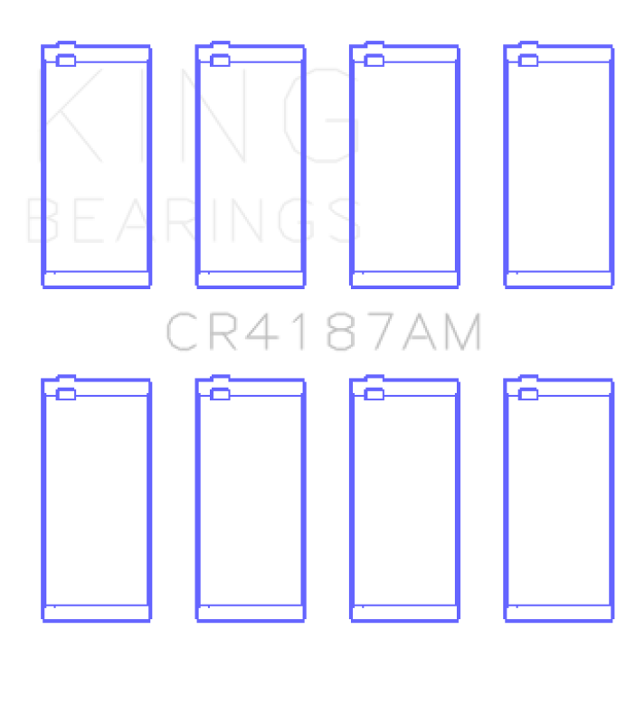 King Engine Bearings Toyota 2Lt/3L (Size +0.50mm) Connecting Rod Bearing Set