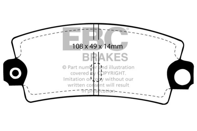 EBC RedStuff Rear Brake Pads - DP3189C EBC