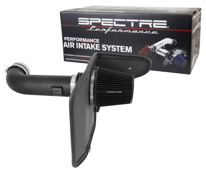 Spectre 10-15 Chevy Camaro V8-6.2L F/I Air Intake Kit - Black w/ Black Filter