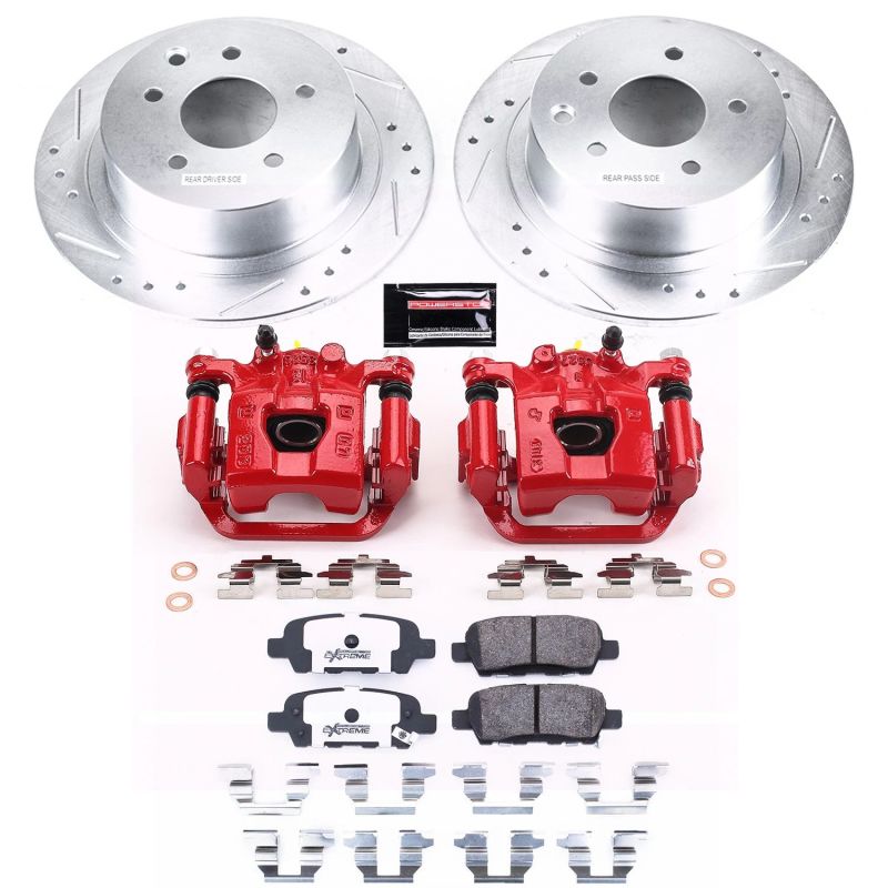 Power Stop 07-10 Nissan Sentra Rear Z26 Street Warrior Brake Kit w/Calipers PowerStop