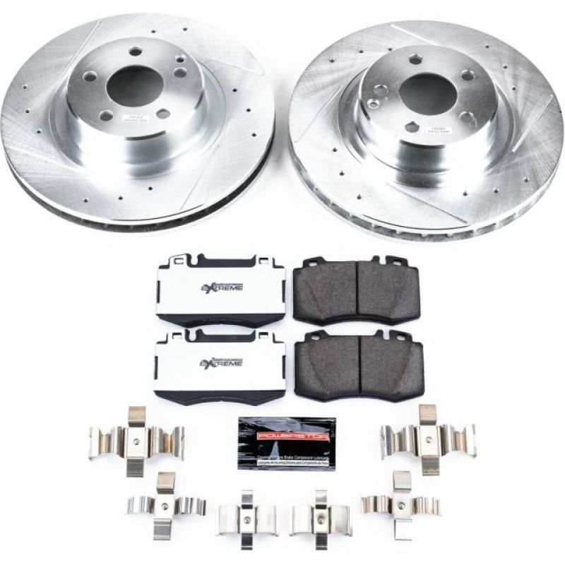Power Stop 00-03 Mercedes-Benz CL500 Front Z26 Street Warrior Brake Kit PowerStop