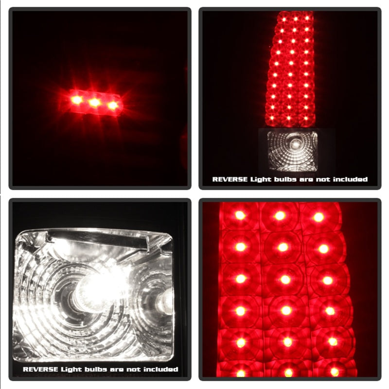 Xtune 03-06 Silverado 1500/2500 (Will Not Fit Stepside) LED Tail Lights Black ALT-ON-CS03-LED-BK SPYDER