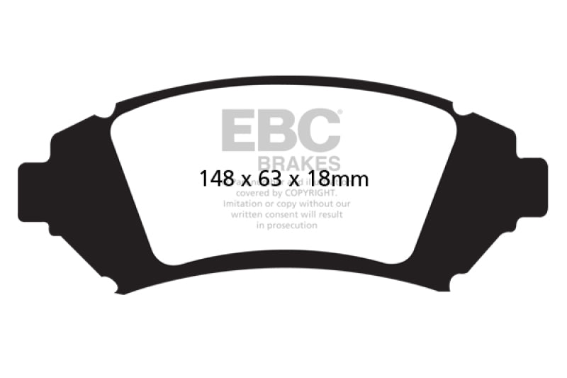 EBC YellowStuff Front Brake Pads - DP41728R EBC