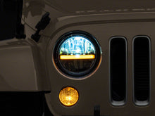 Load image into Gallery viewer, Raxiom 97-18 Jeep Wrangler TJ &amp; JK Axial 7-In LED Headlights w/ DRL - Blk Housing (Clear Lens)