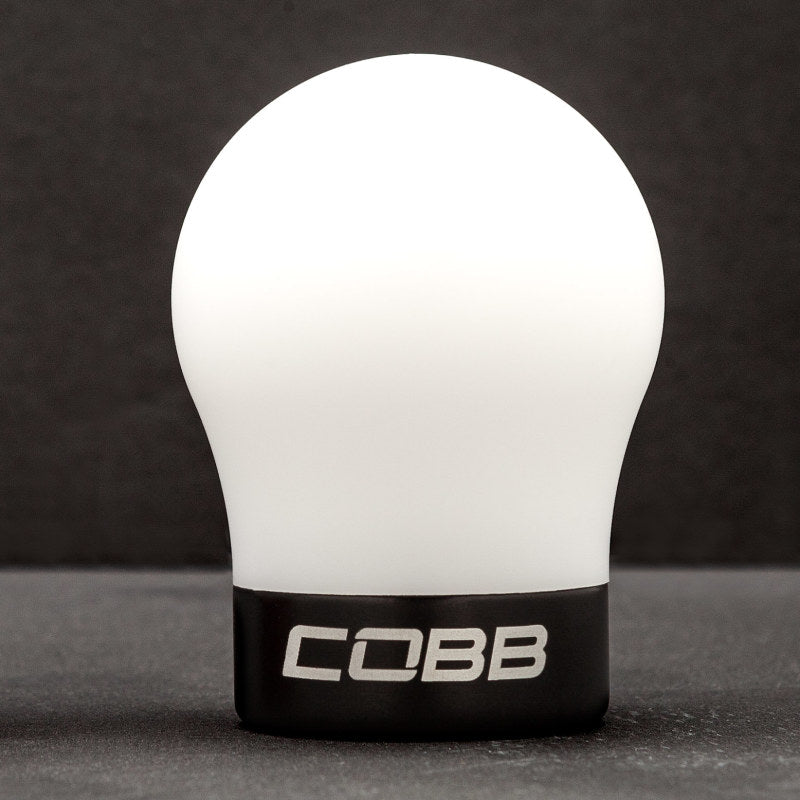 COBB Volkswagen Black Base White Shift Knob 2V1350-W-BK