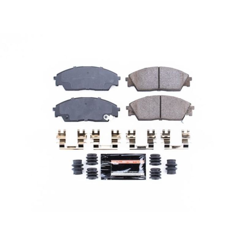 Power Stop 90-91 Honda Civic Front Z23 Evolution Sport Brake Pads w/Hardware PowerStop