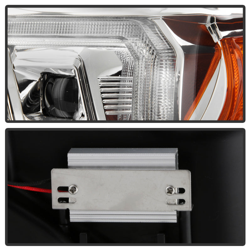 Spyder 16-20 Toyota Tacoma Halogen Model Only High-Power LED Headlights - Chrome PRO-YD-TT16HALAP-C SPYDER