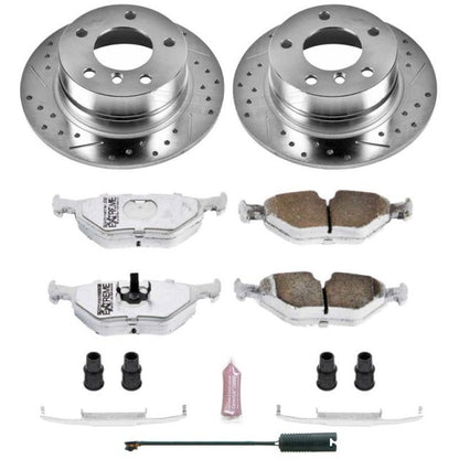 Power Stop 95-99 BMW 318ti Rear Z26 Street Warrior Brake Kit PowerStop