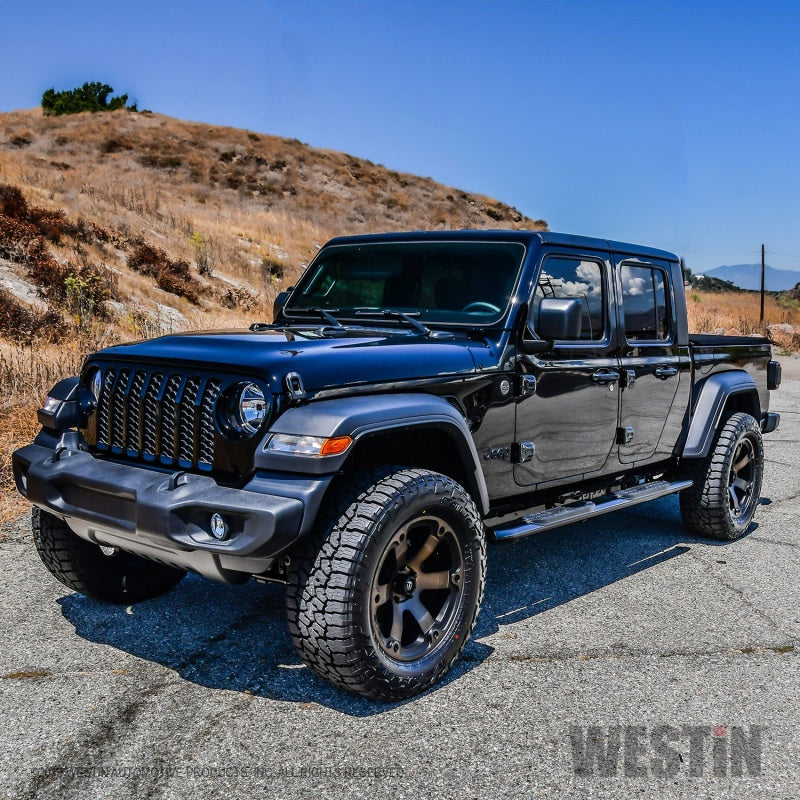 Westin 20-22 Jeep Gladiator PRO TRAXX 4 Oval Nerf Step Bars - Black Westin