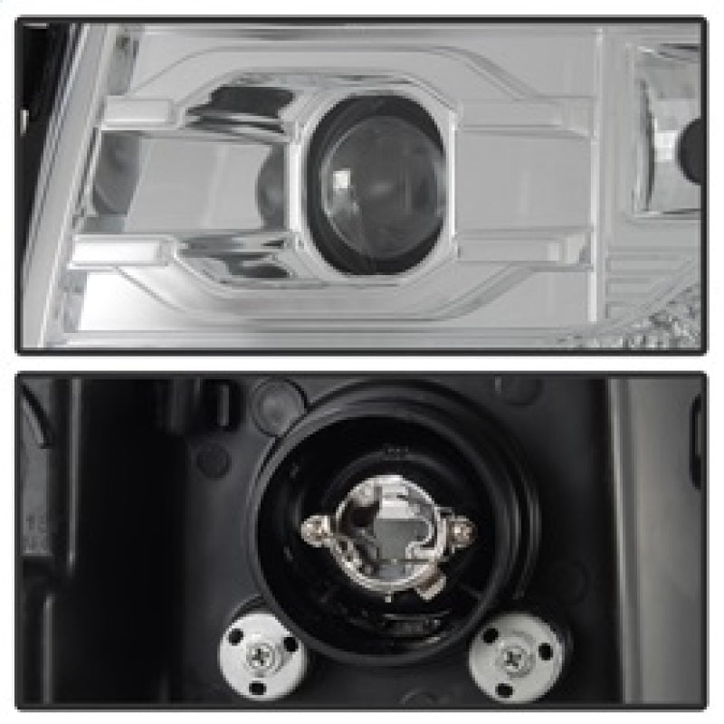 Spyder Chevy Silverado 1500 07-13 V2 Projector Headlights - LED DRL - Chrome PRO-YD-CS07V2-DRL-C SPYDER