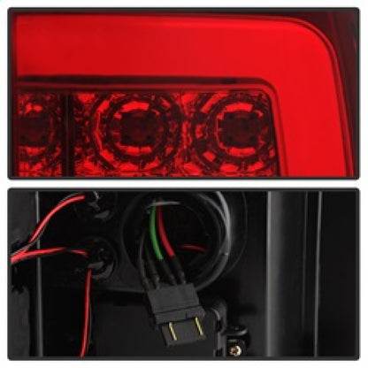 Spyder 07-13 Silverado (Will Not Work w/2010 921 Bulb) V3 Tail Lights Rd/Clr ALT-YD-CS07V3-LBLED-RC SPYDER