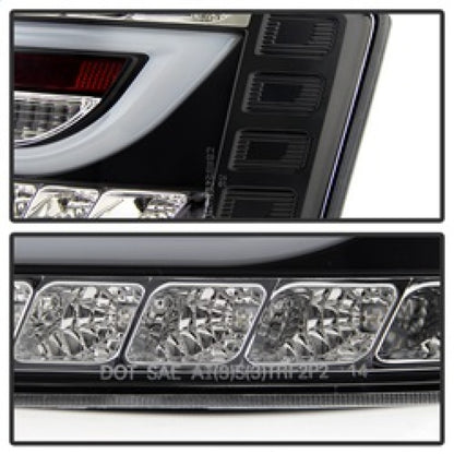 Spyder Audi A6 05-08 4Dr Sedan Only Version 2 Light Bar LED Tail Lights Blk ALT-YD-AA605V2-LBLED-BK SPYDER