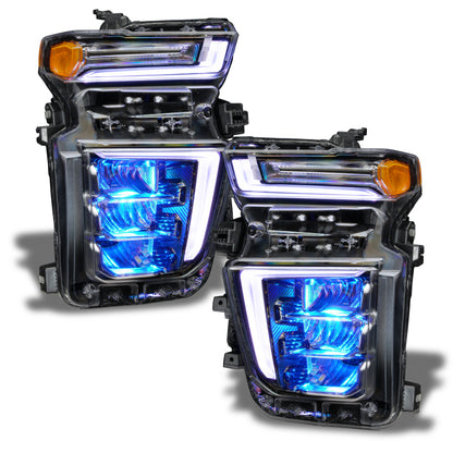 Oracle 20-21 Chevy Silverado HD 2500/3500 RGB Headlight Demon Eye Kit - ColorSHIFT w/o Controller ORACLE Lighting