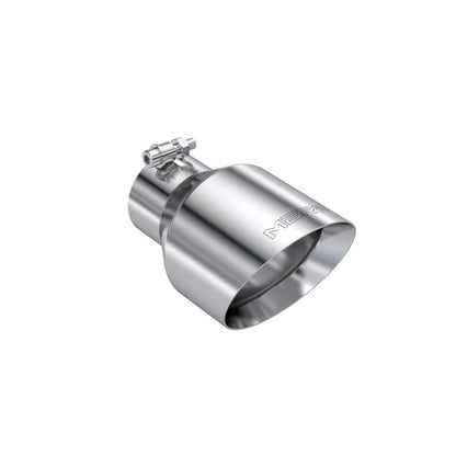 MBRP Universal T304 Stainless Steel Tip 3on ID / 5in OD Out / 8in Length Angle Cut Dual Wall - T5187 MBRP