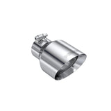 MBRP Universal T304 Stainless Steel Tip 3on ID / 5in OD Out / 8in Length Angle Cut Dual Wall - T5187