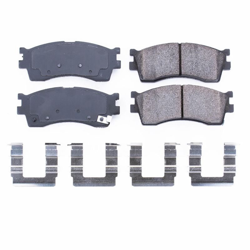 Power Stop 02-05 Kia Rio Front Z17 Evolution Ceramic Brake Pads w/Hardware PowerStop