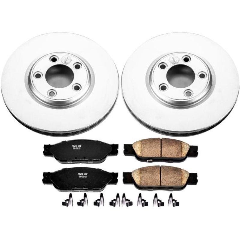 Power Stop 03-04 Jaguar S-Type Front Z17 Evolution Geomet Coated Brake Kit PowerStop