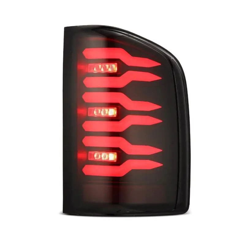 AlphaRex 620080 07-14 Chevrolet Silverado 1500/2500HD/3500HD Luxx-Series LED Tail Lights Blk w/Smoked Lens AlphaRex