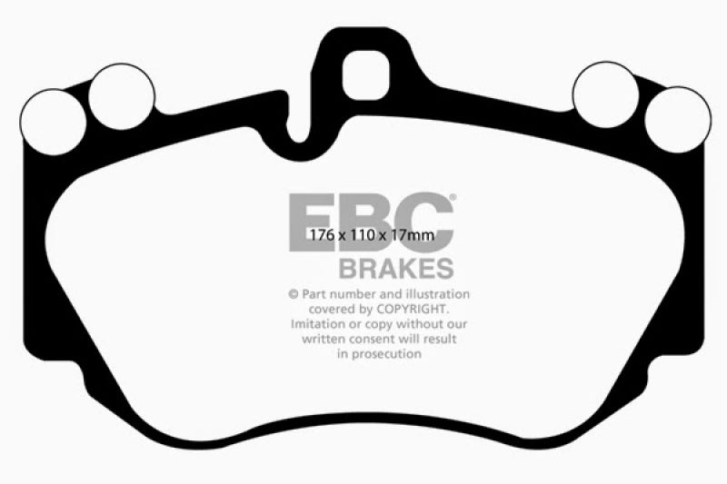 EBC YellowStuff Front Brake Pads - DP41905R