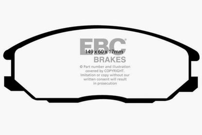 EBC YellowStuff Front Brake Pads - DP41332R EBC