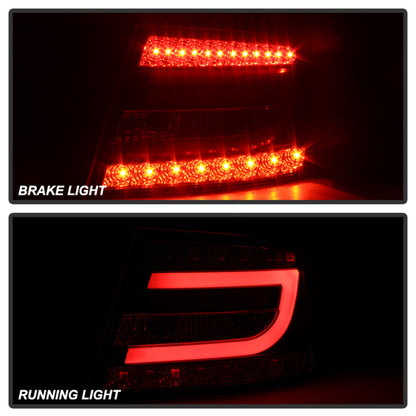 Spyder Audi A6 05-08 4Dr Sedan Only Version 2 Light Bar LED Tail Lights Blk ALT-YD-AA605V2-LBLED-BK SPYDER