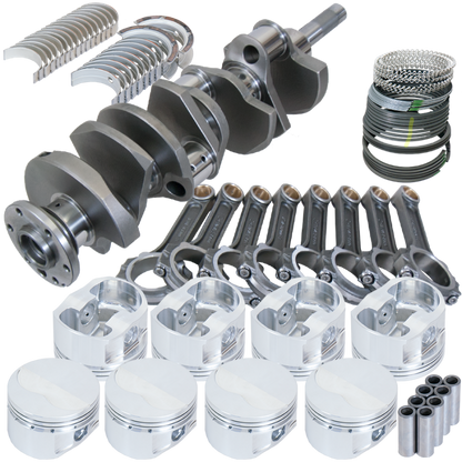 Eagle Ford FE 4.125in Crank 6.700in I-Beam Rods -7cc Flat Top 4.100in Pistons Rotating Assembly