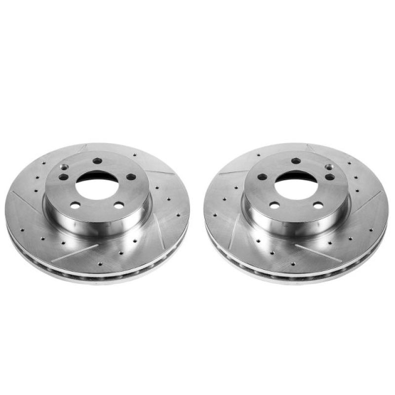 Power Stop 12-16 Mercedes-Benz C250 Front Evolution Drilled & Slotted Rotors - Pair PowerStop