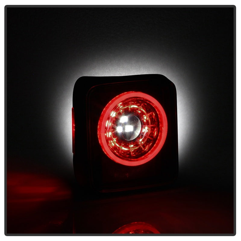 Spyder 19-20 Jeep Wrangler - Full LED Tail Lights - Seq Turn Sign - Black Smoke ALT-YD-JW19-SEQ-BSM SPYDER