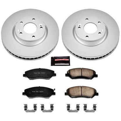 Power Stop 07-09 Hyundai Santa Fe Front Z17 Evolution Geomet Coated Brake Kit PowerStop