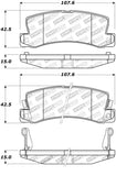 StopTech Premium Ceramic Brake Pads - 308.03250