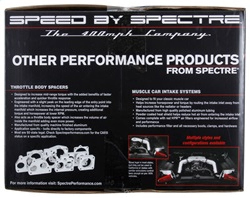 Spectre 2018 Jeep Wrangler V6-3.6L F/I Air Intake Kit - Polished w/Red Filter Spectre