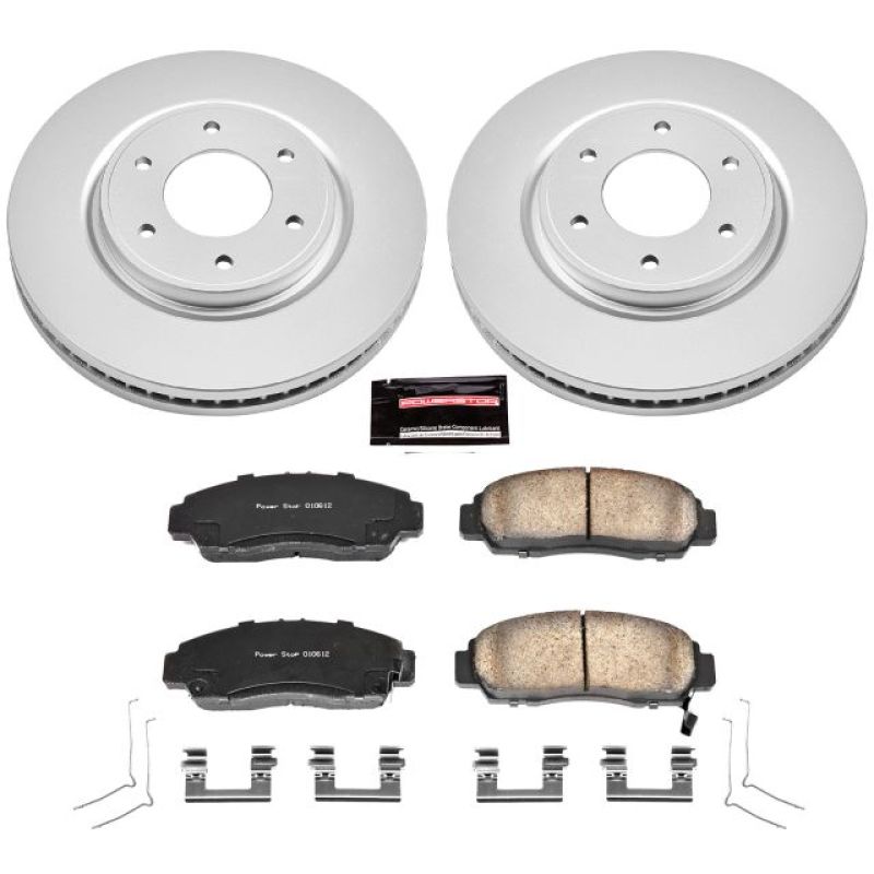 Power Stop 12-15 Nissan Armada Front Z17 Evolution Geomet Coated Brake Kit PowerStop