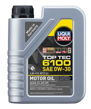 Load image into Gallery viewer, LIQUI MOLY 1L Top Tec 6100 Motor Oil 0W30