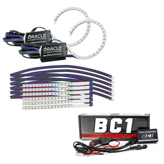 Oracle 18-21 Ford Mustang DRL Upgrade w/ Halo Kit - ColorSHIFT w/ BC1 Controller ORACLE Lighting