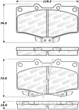 StopTech Premium Ceramic Front Brake Pads - 308.06110