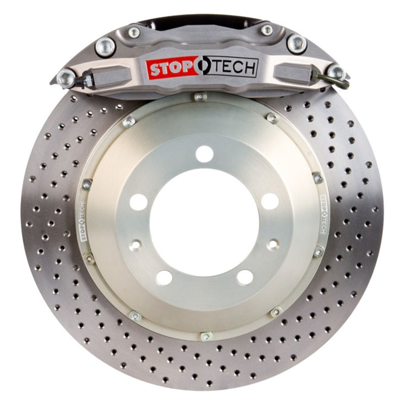 StopTech Nissan 90-96 300ZX Front Big Brake Kit Trophy ST-40 Calipers Drilled 355x32mm Rotors