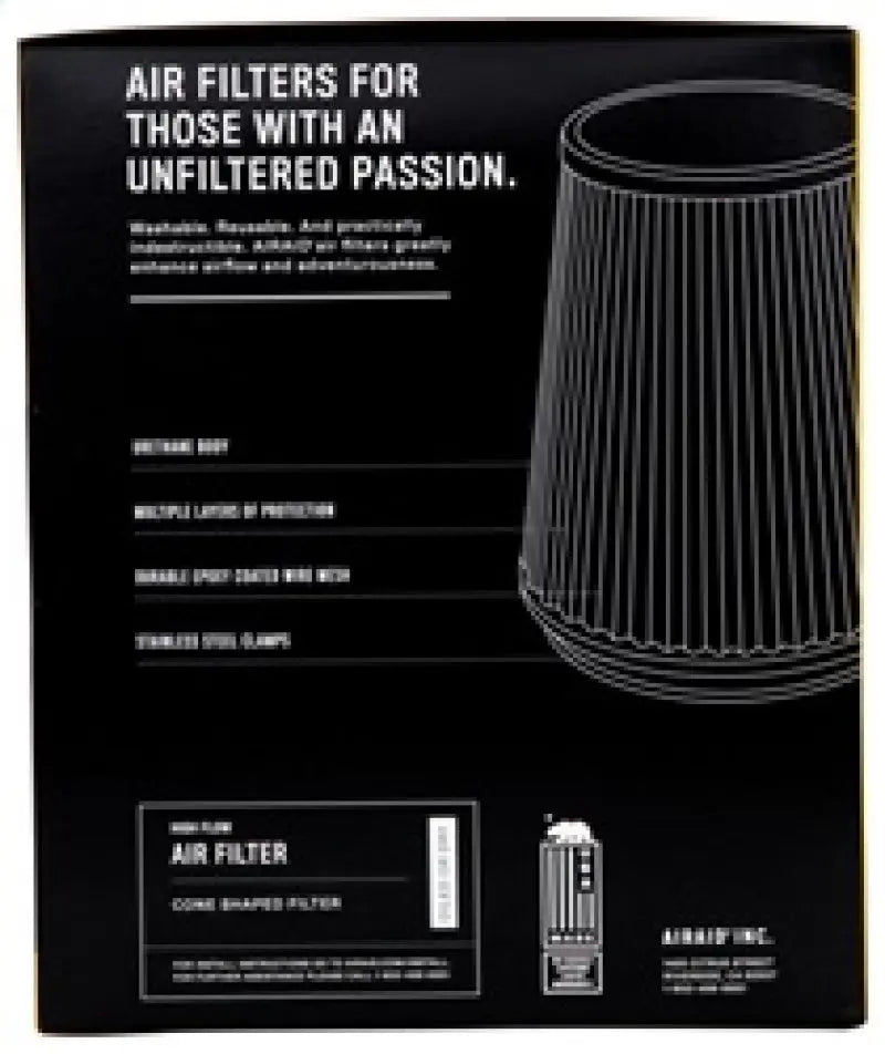 Airaid Universal Air Filter - Cone 6 x 7 1/4 x 4 3/4 x 6 Airaid