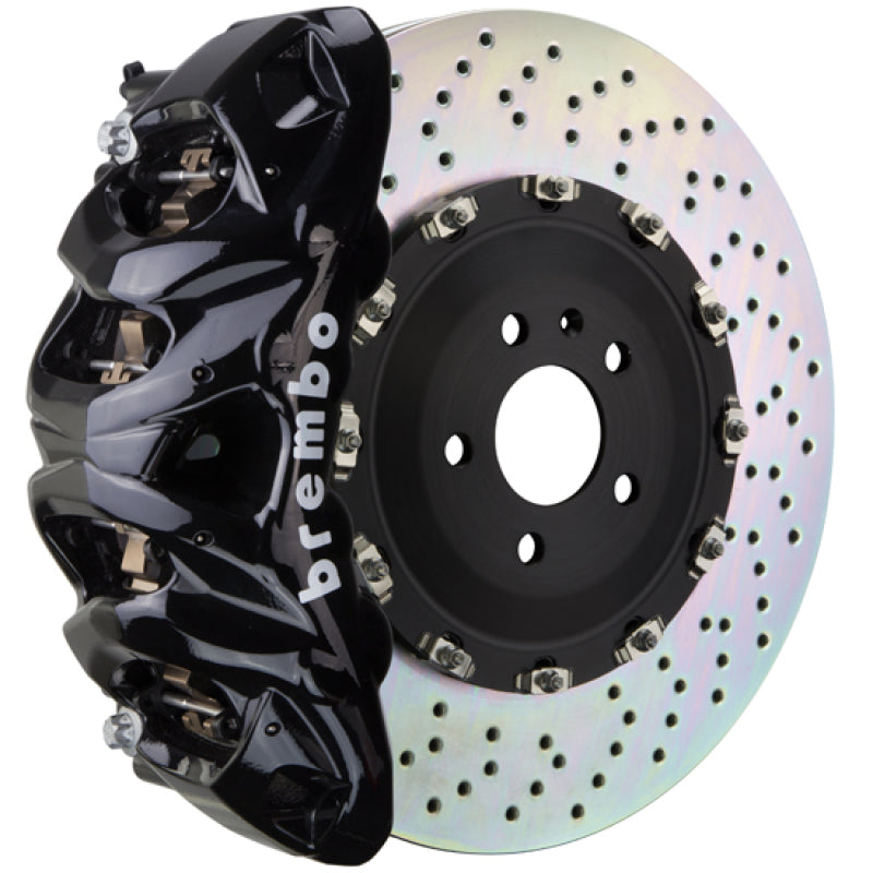 Brembo 09-14 F150 2WD Front GT BBK 8 Piston Cast 412x38 2pc Rotor Drilled-Black Brembo