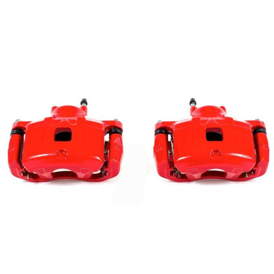 Power Stop 11-14 Chrysler 200 Front Red Calipers w/Brackets - Pair PowerStop