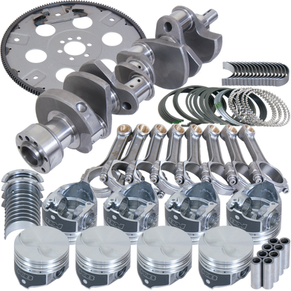 Eagle Chevy 305 1Pc 3.480in Crank 5.700in I-Beam Rods 3.776in Pistons 168 Tooth FP Balanced Assembly