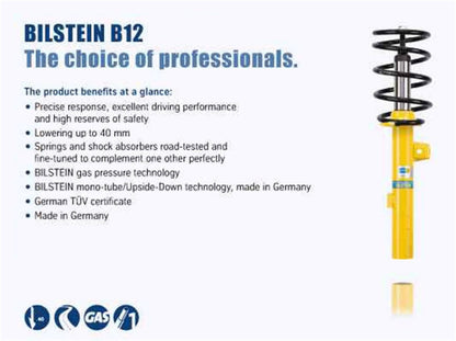 Bilstein B12 2010 Volkswagen Golf TDI Hatchback Front and Rear Suspension Kit