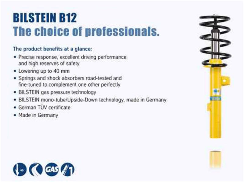 Bilstein B12 Pro-Kit 85-93 Volkswagen Cabriolet Front and Rear Monotube Suspension Kit