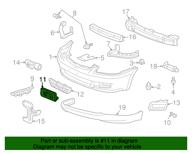 OEM Honda 2006-2007 Accord/ hybrid License Plate Bracket (71145-SDA-A10) X1