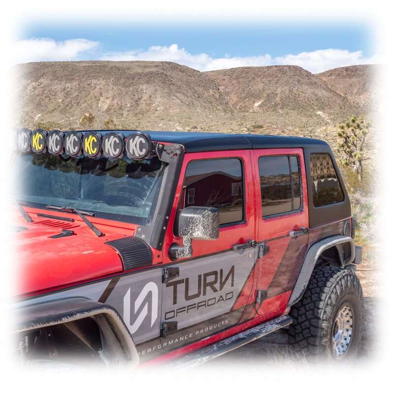 Turn Offroad 07-18 Jeep JK 2 Door Fastback Hardtop 4-Piece White
