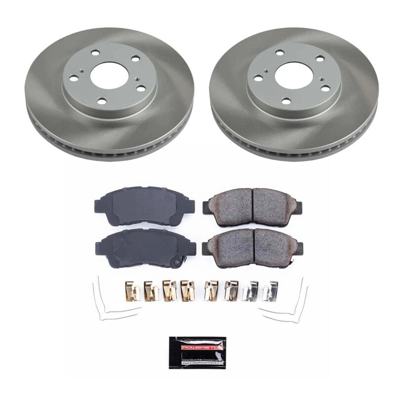 Power Stop 92-01 Toyota Camry Front Semi-Coated Rotor Kit PowerStop