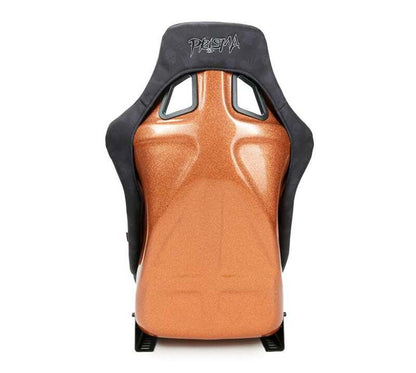 NRG FRP Bucket Seat (Large) Prisma Edition w/ Orange Pearlized Back - Spooky Edition (Spiders/Bats)